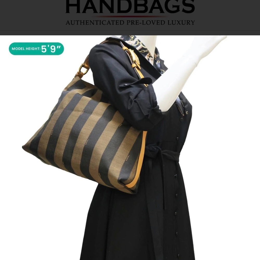 Authentic Fendi Pequin Striped Hobo Bag - Picture 9 of 9